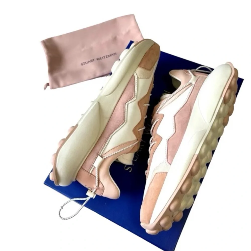 Stuart Weitzman Women’s SZ 8.5 SW 1 Sneaker Cream/Poudre